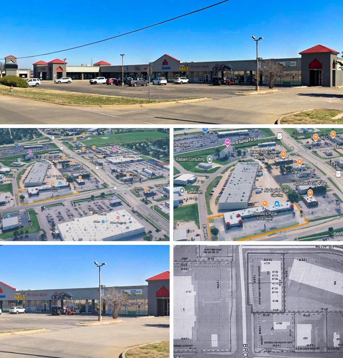 Broadway Gateway Shops retail center, 4720–4746 S Broadway, Wichita