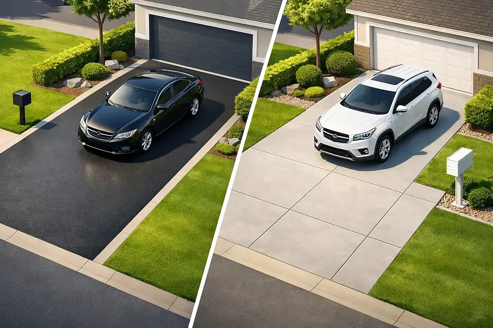 Blacktop or Concrete Driveway: Which Fits?