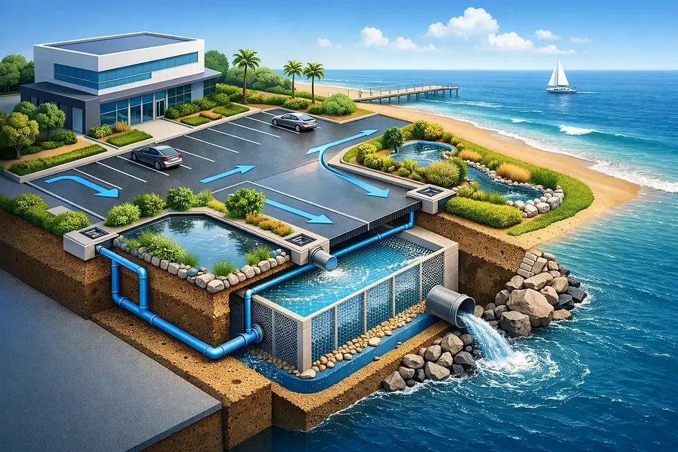Commercial Lot Drainage Guide for Coastal Sites