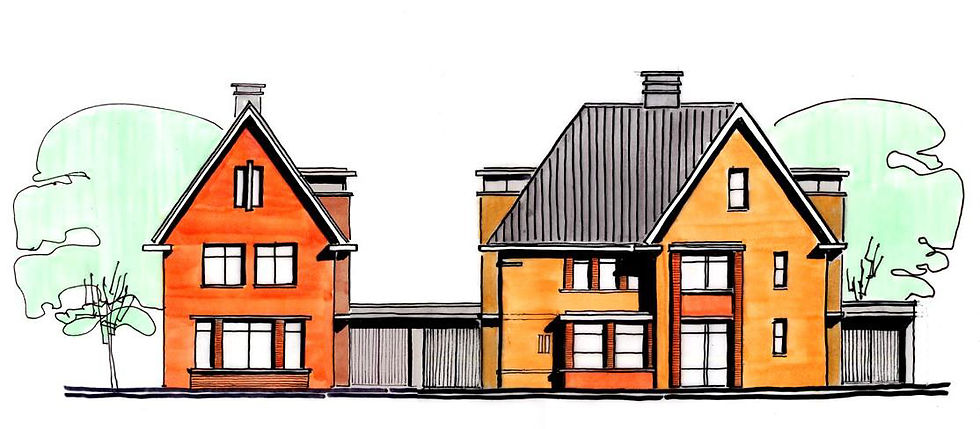 Gevels vrije sector INBO Architecten