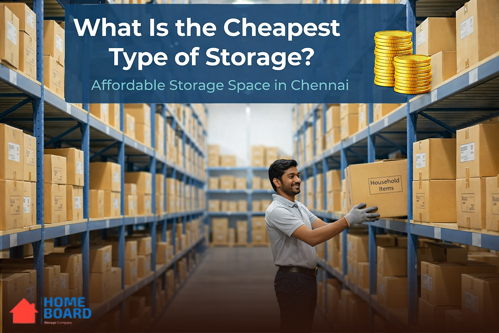 What Is the Cheapest Type of Storage? | Affordable Storage Space in Chennai by Home Board