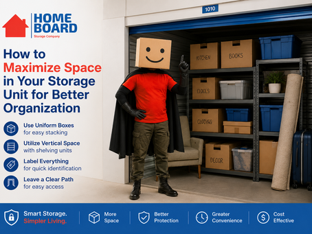 How to Maximize Space in Your Storage Unit for Better Organization — The Smart Way with Homeboard