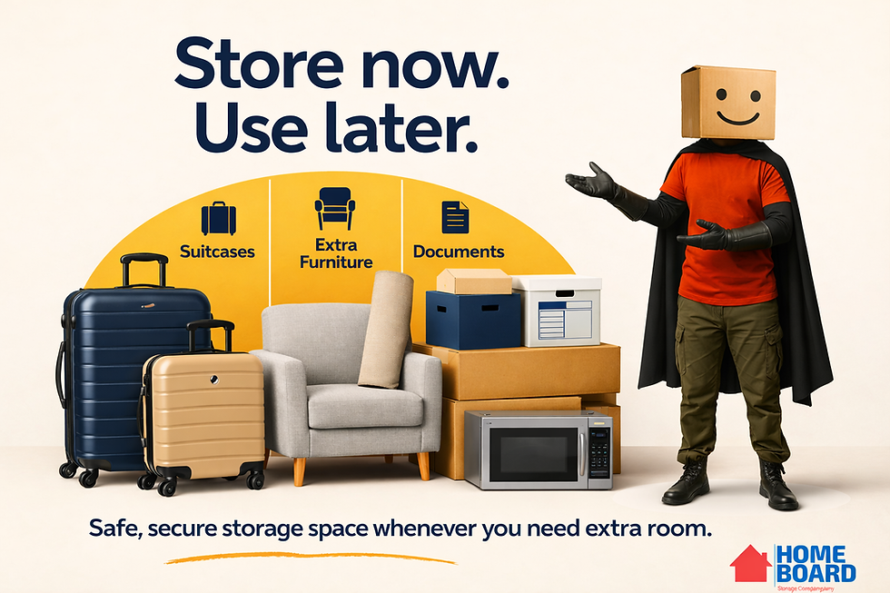 Safe secure storage space in Chennai for suitcases furniture documents appliances Homeboard storage services