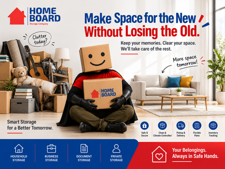 Homeboard storage space in Chennai and Bangalore helping families make room for new belongings while safely storing old furniture, memories, documents, and personal possessions.
