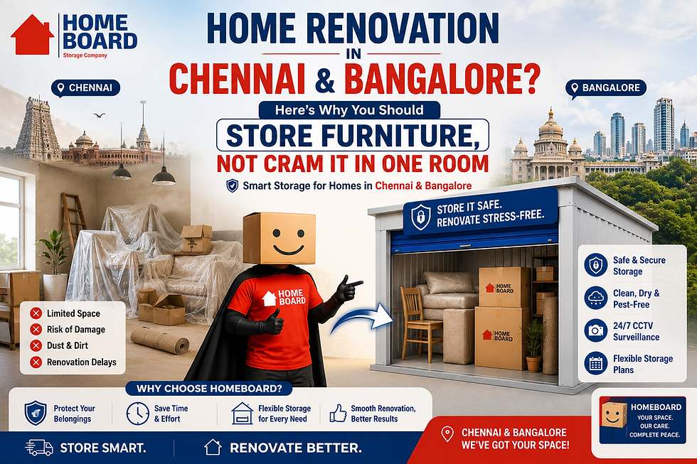 Home Renovation in Chennai or Bangalore? Why Smart Homeowners Choose Storage Instead of Cramming Furniture Into One Room