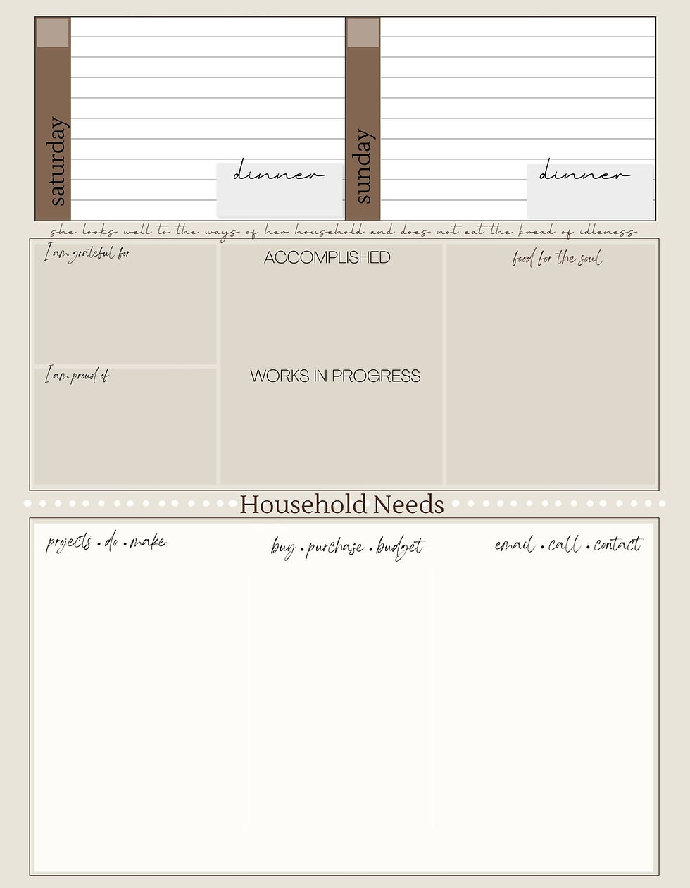 Thumbnail: planner example page