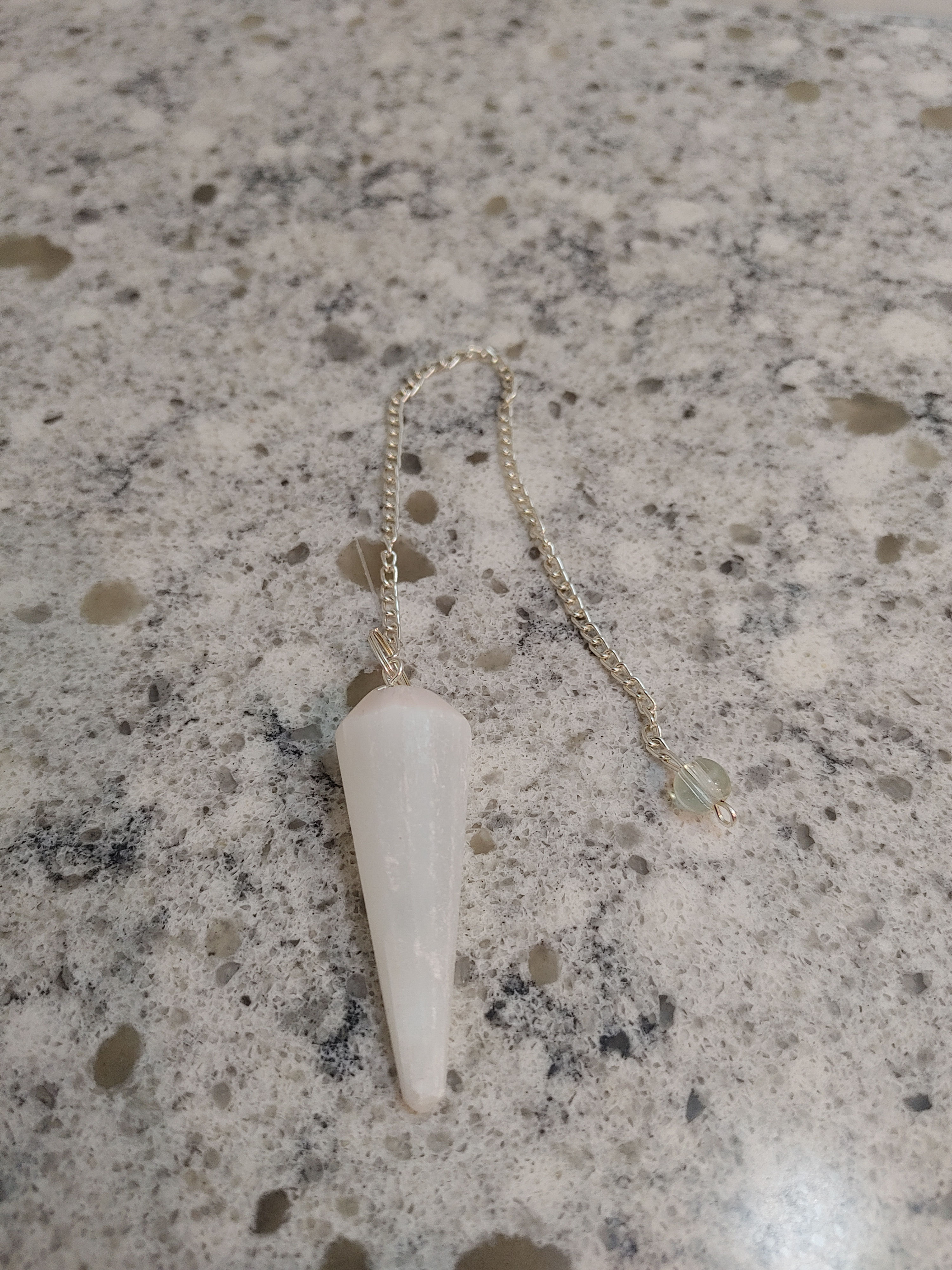 Selenite pendulum