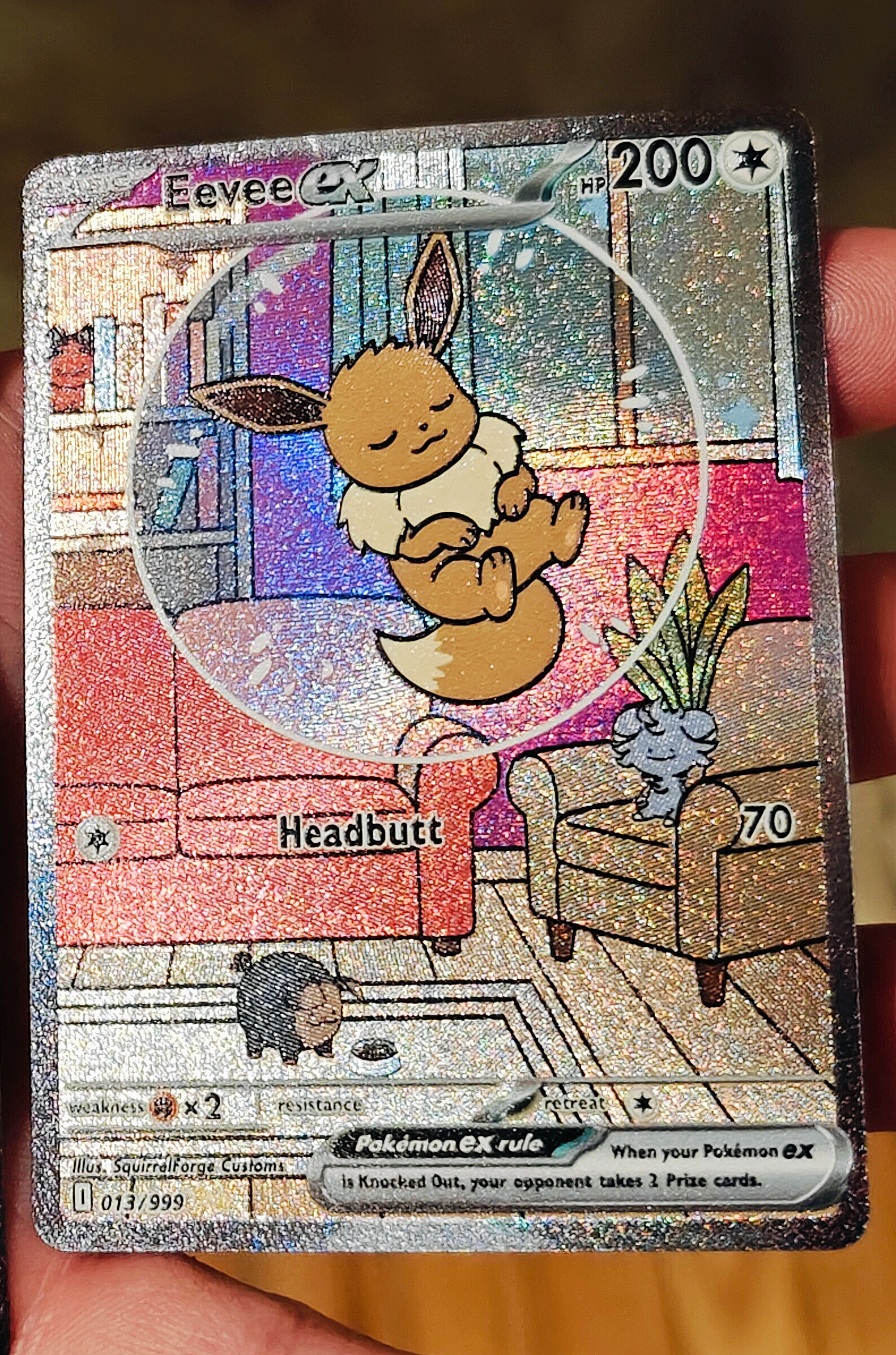 Bubble Eevee ex - Ultra Premium Textured SIR Card