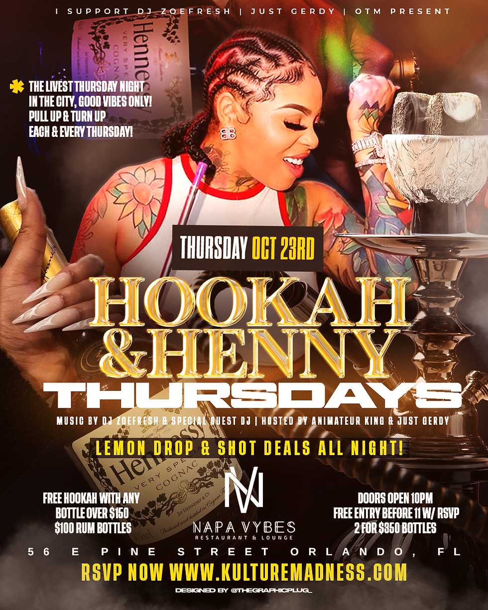 HOOKAH & HENNY THURSDAYS
