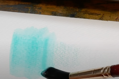 Colore distribuito con il pennello