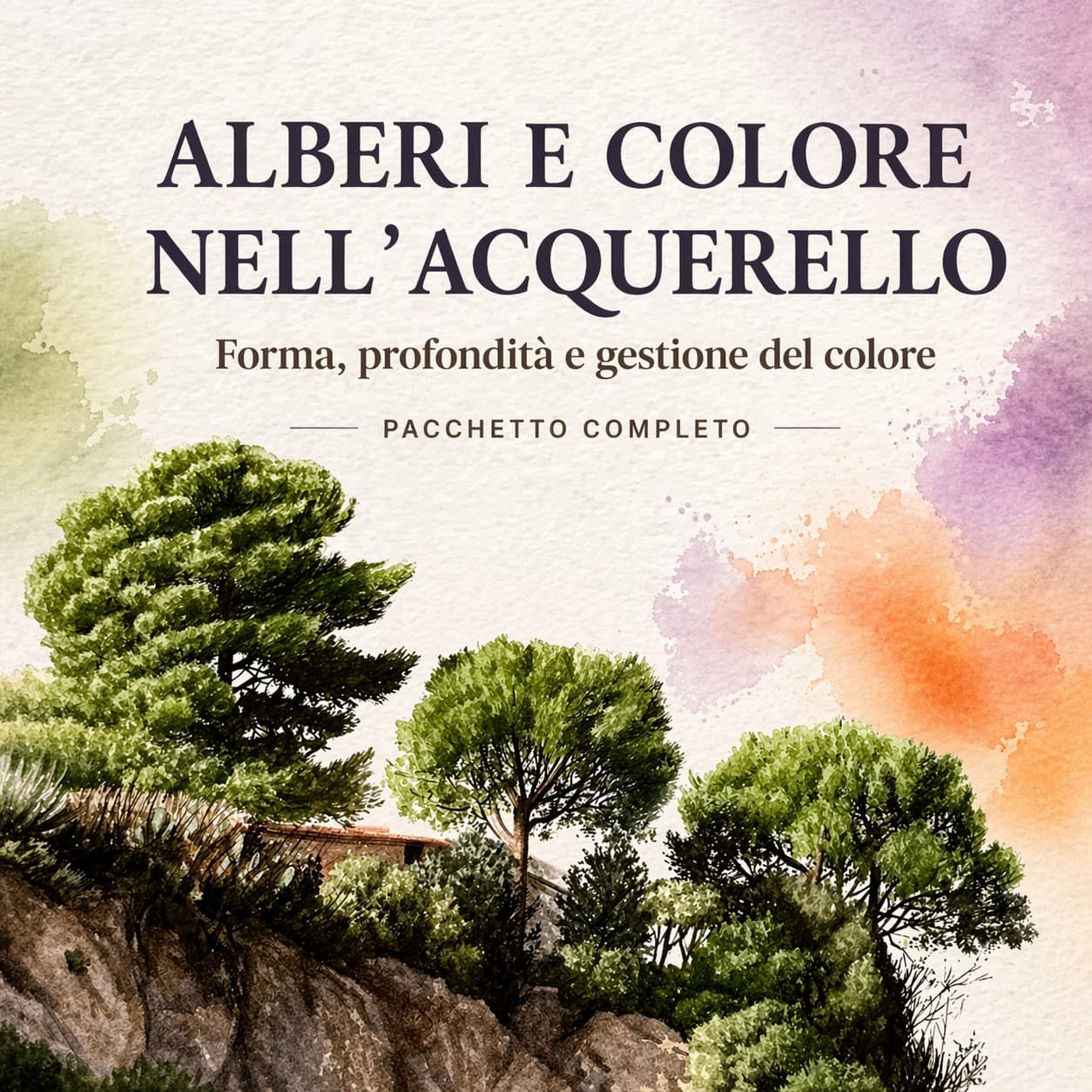 Alberi e Colore nell'acquerello - Pacchetto completo