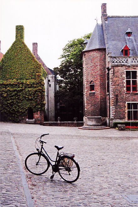 Court Yard on Bruges Belgium
