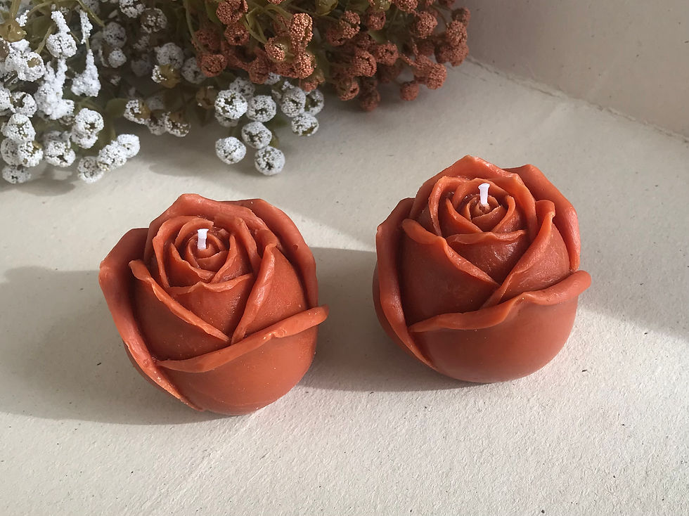 Miniatura: Vela Personalizada Botão de Rosa Gratidão