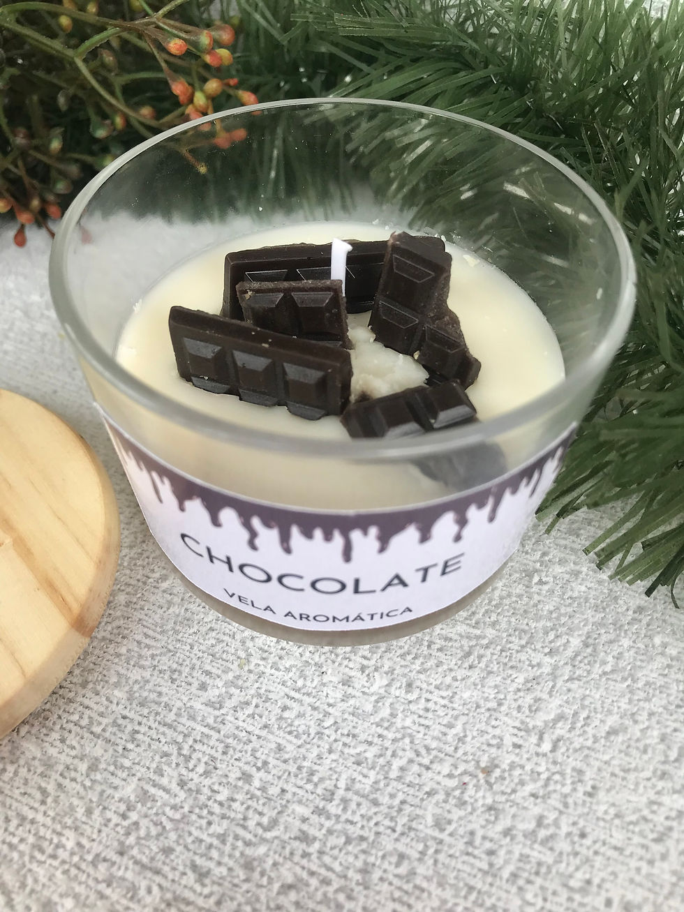 Vela aromática chocolate