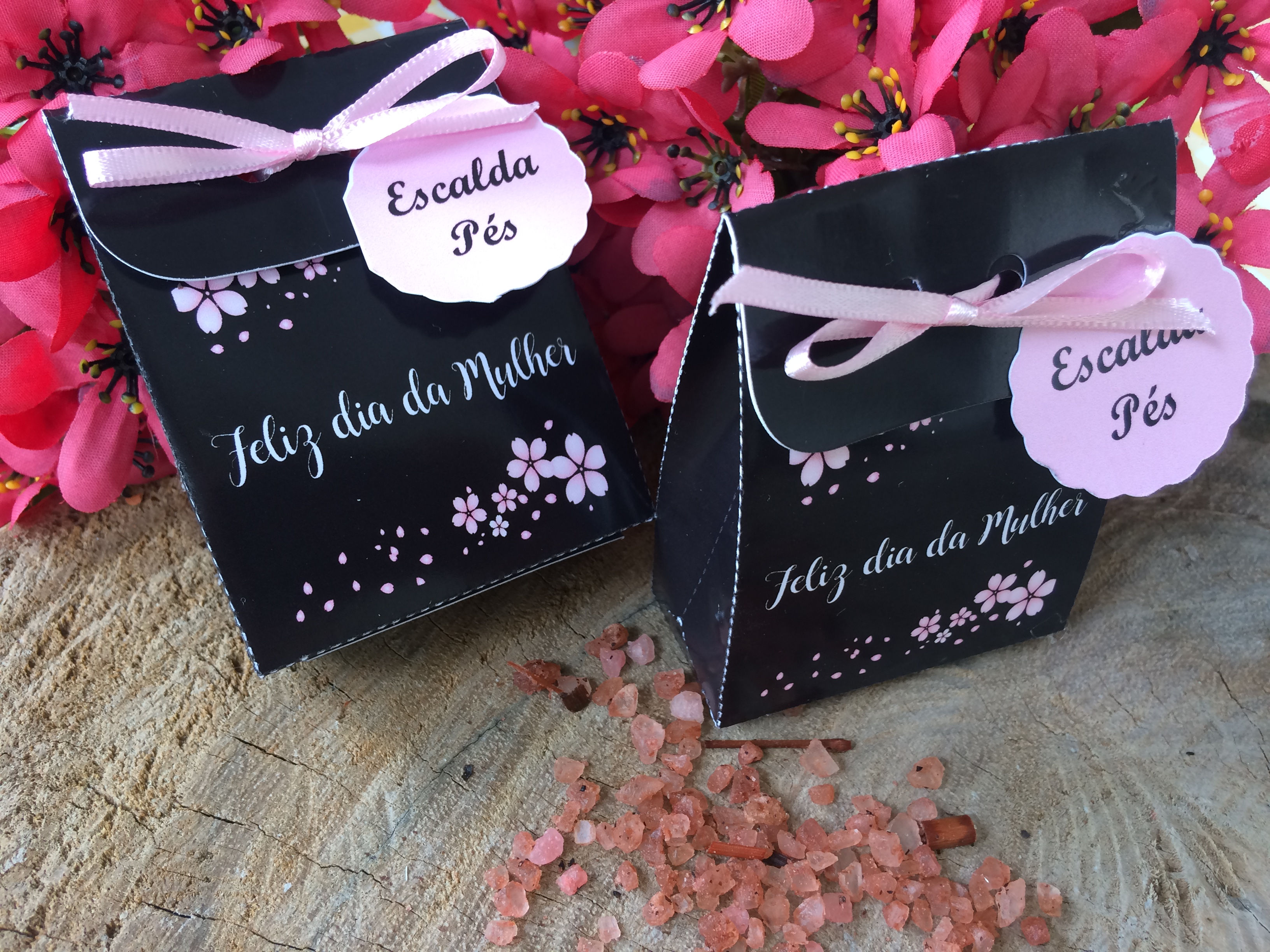 Lembrancinha Escalda pés Dia da Mulher