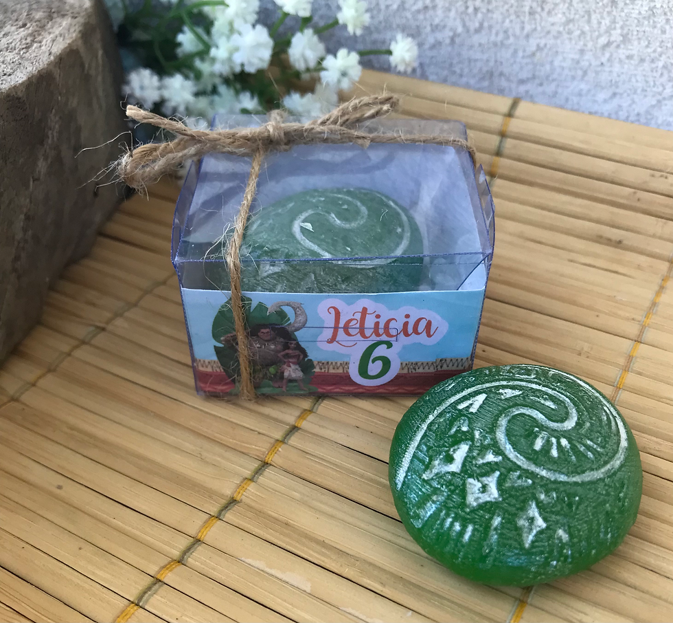 Lembrancinha Sabonete Artesanal Moana (unidade)