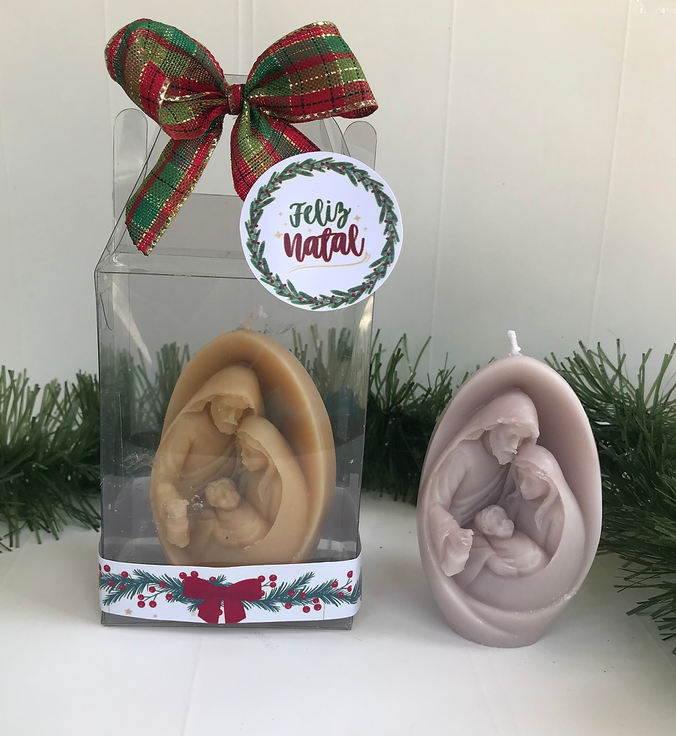 Lembrancinha Vela Sagrada Familia Concha