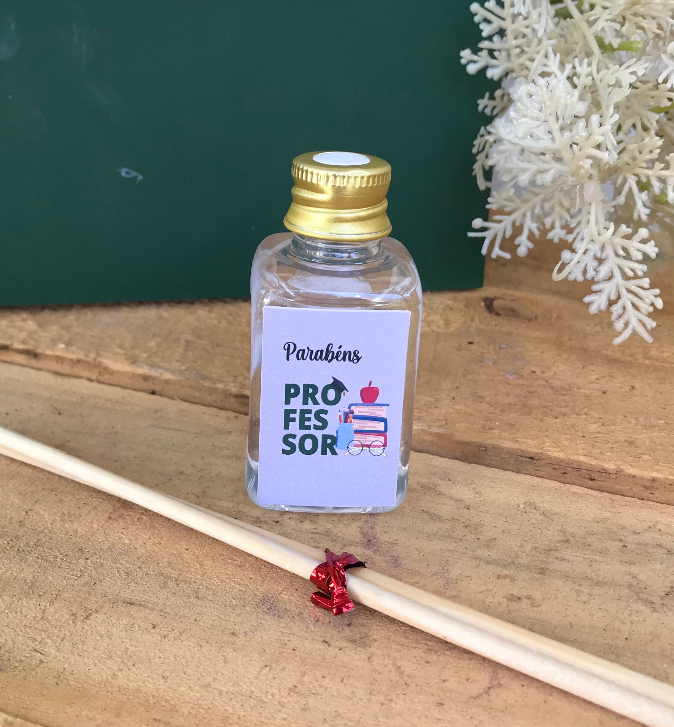 Lembrancinha Dia do Professor- Mini aromatizador ambiente