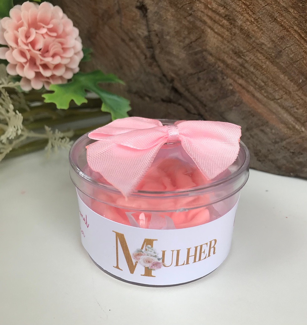 Lembrancinha Dia da Mulher - Sabonete na Caixinha de Acrilico