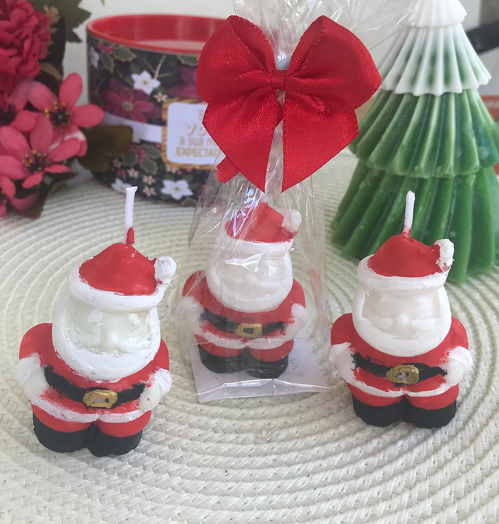 Lembrancinha Vela Papai Noel (unidade).