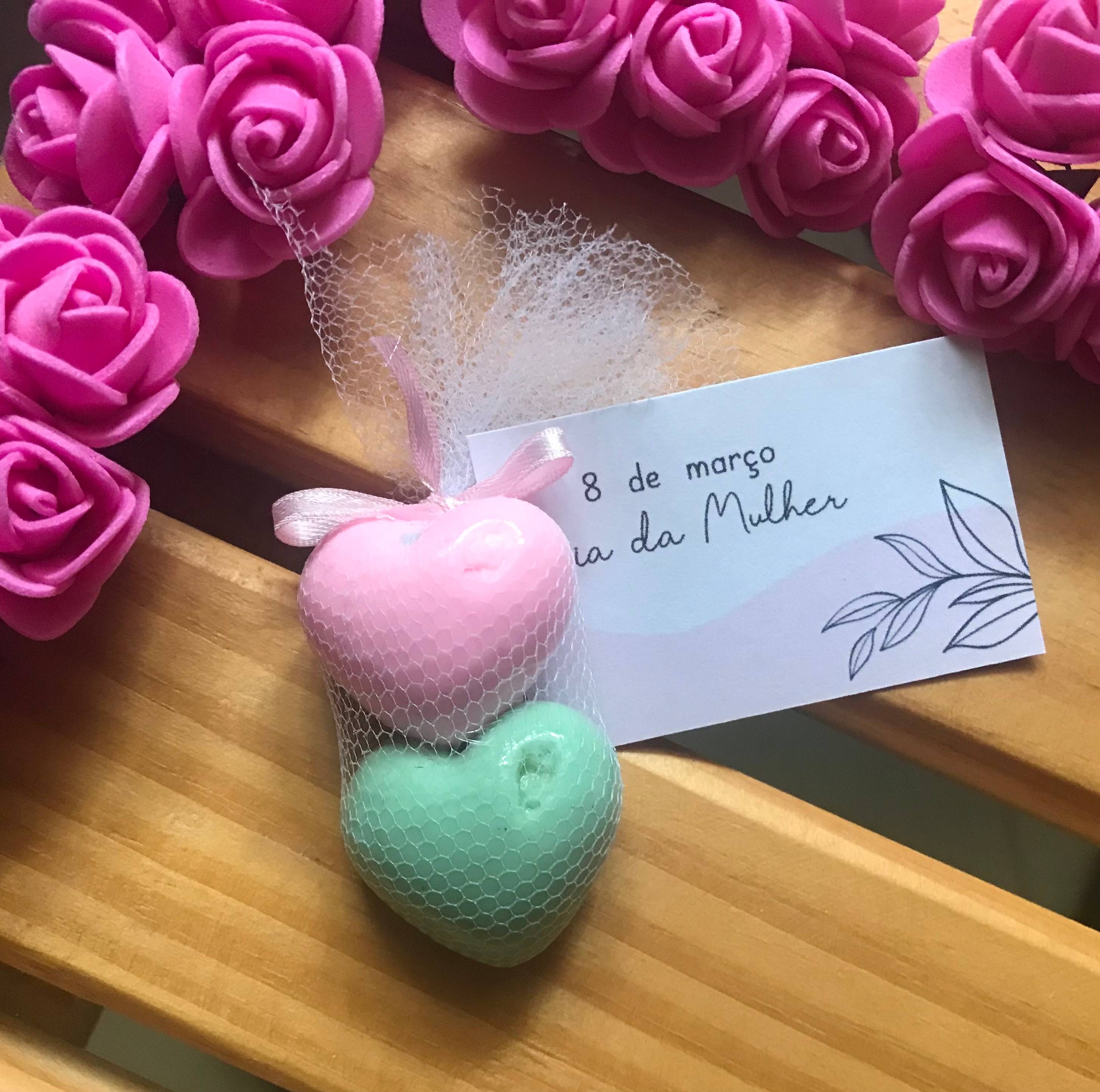 Lembrancinha para o Dia da Mulher - sabonetes no tule