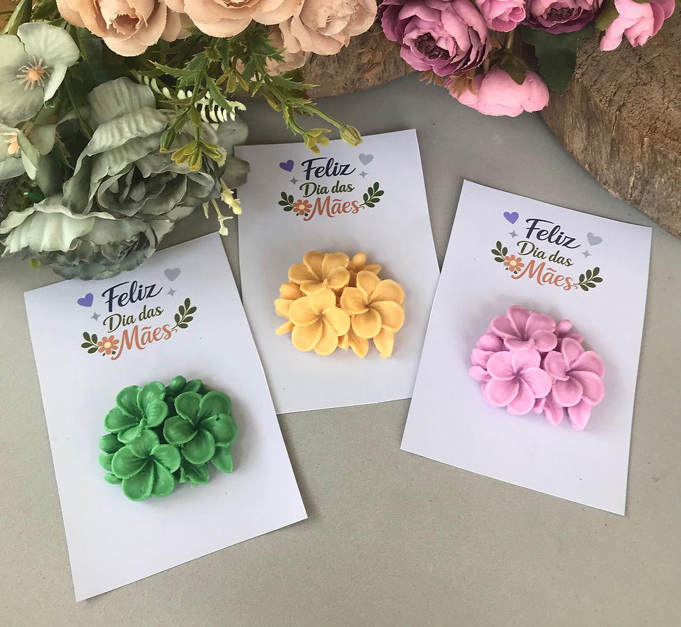 Miniatura: Lembrancinha Dia da Mães  Sabonete Buquê de Jasmim com cartão Personalizado
