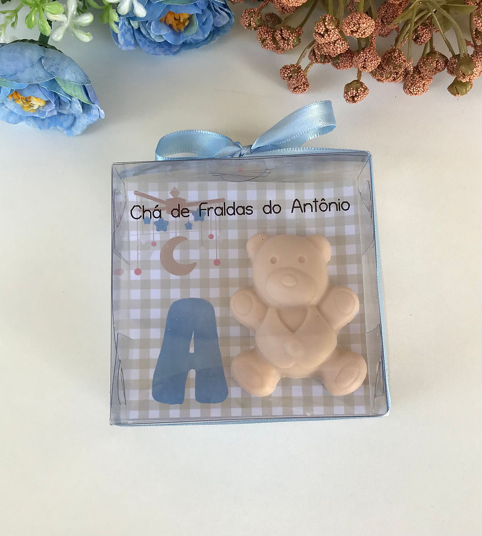 Miniatura: Lembrancinha Sabonete Urso Lorenzo na Caixinha