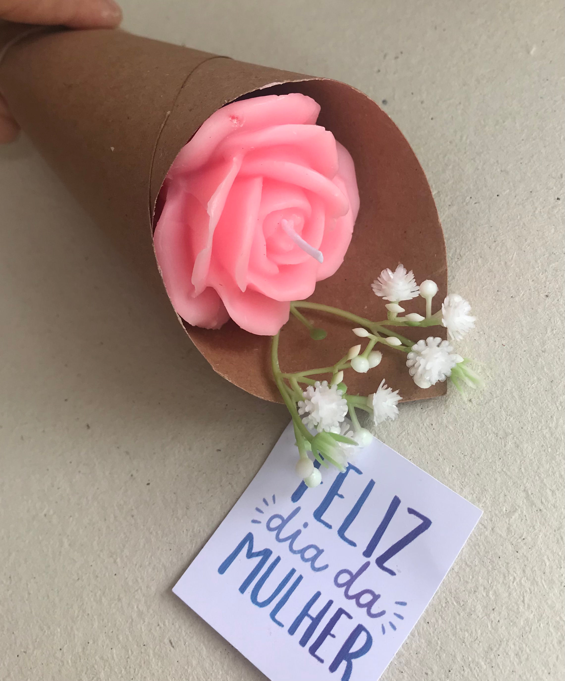 Buquê de vela aromática Flor Tamanho M