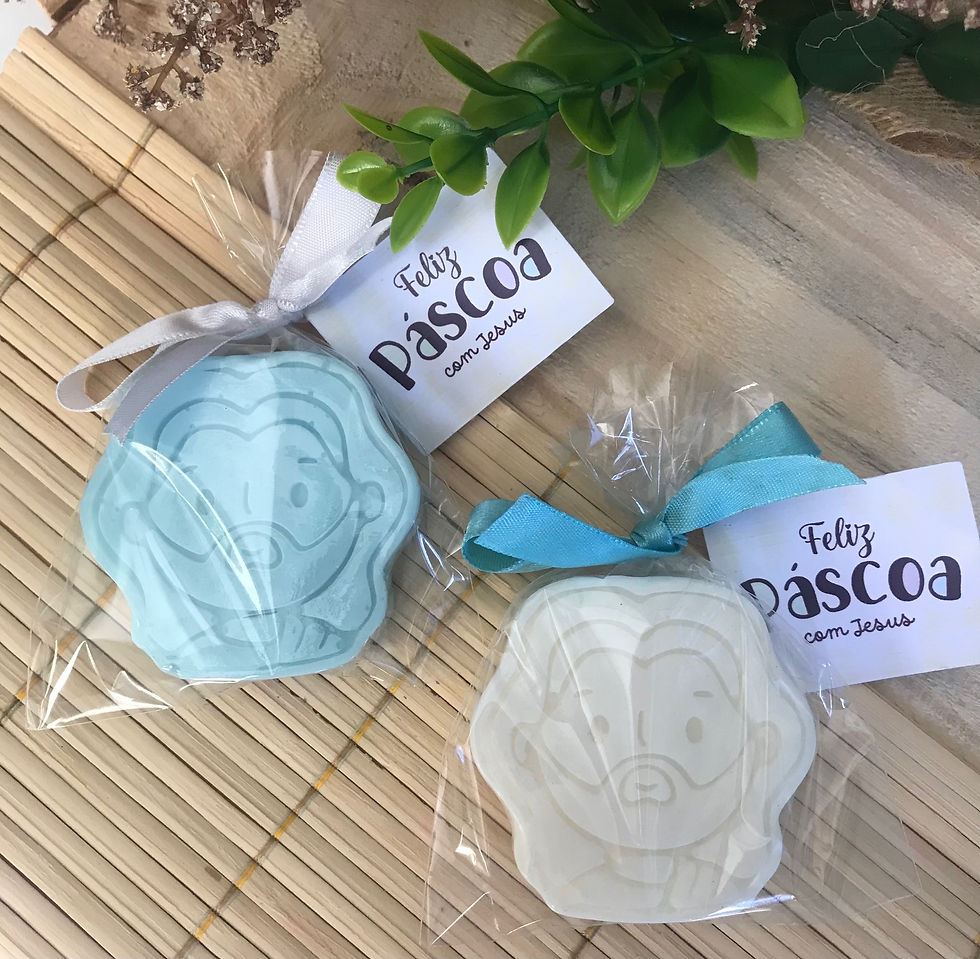 Miniatura: Lembrancinha Páscoa Cristã  sabonete Jesus