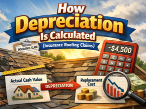 Understand how depreciation works in insurance claims. Key factors like age, wear, and material influence roofing claim calculations.