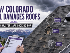 How Colorado Hail Damages Roofs: What Adjusters Are Looking For
