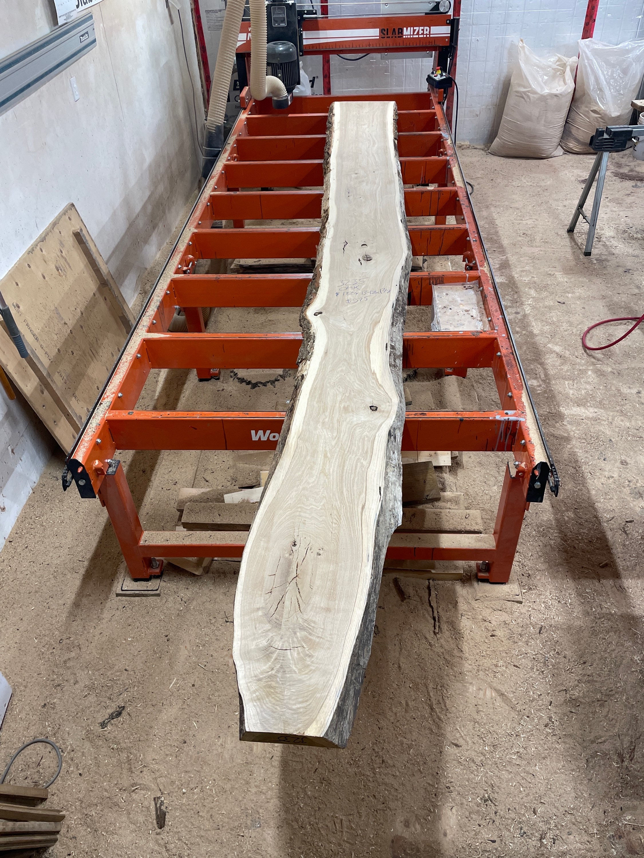 Oak slab