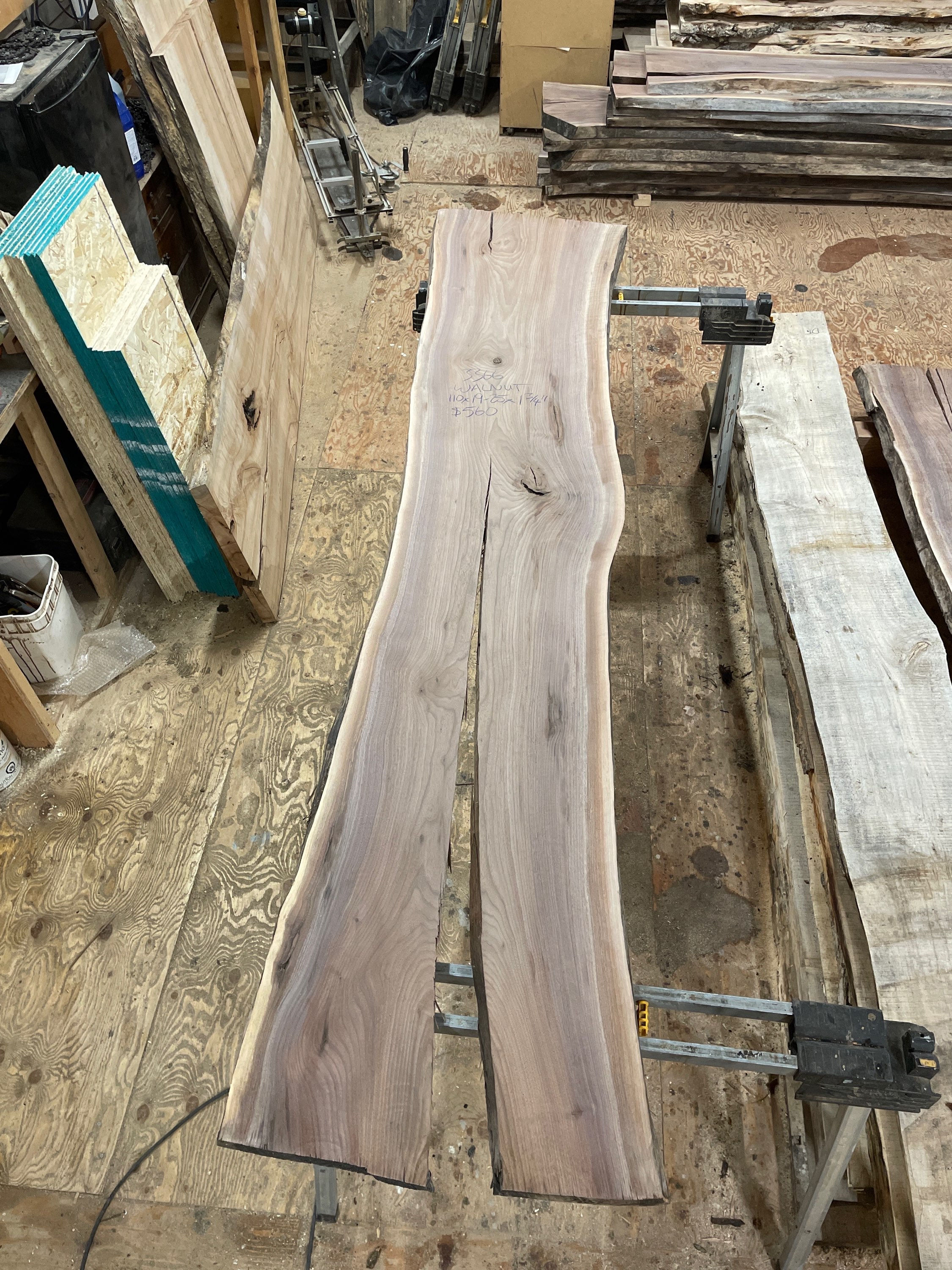 Walnut slab