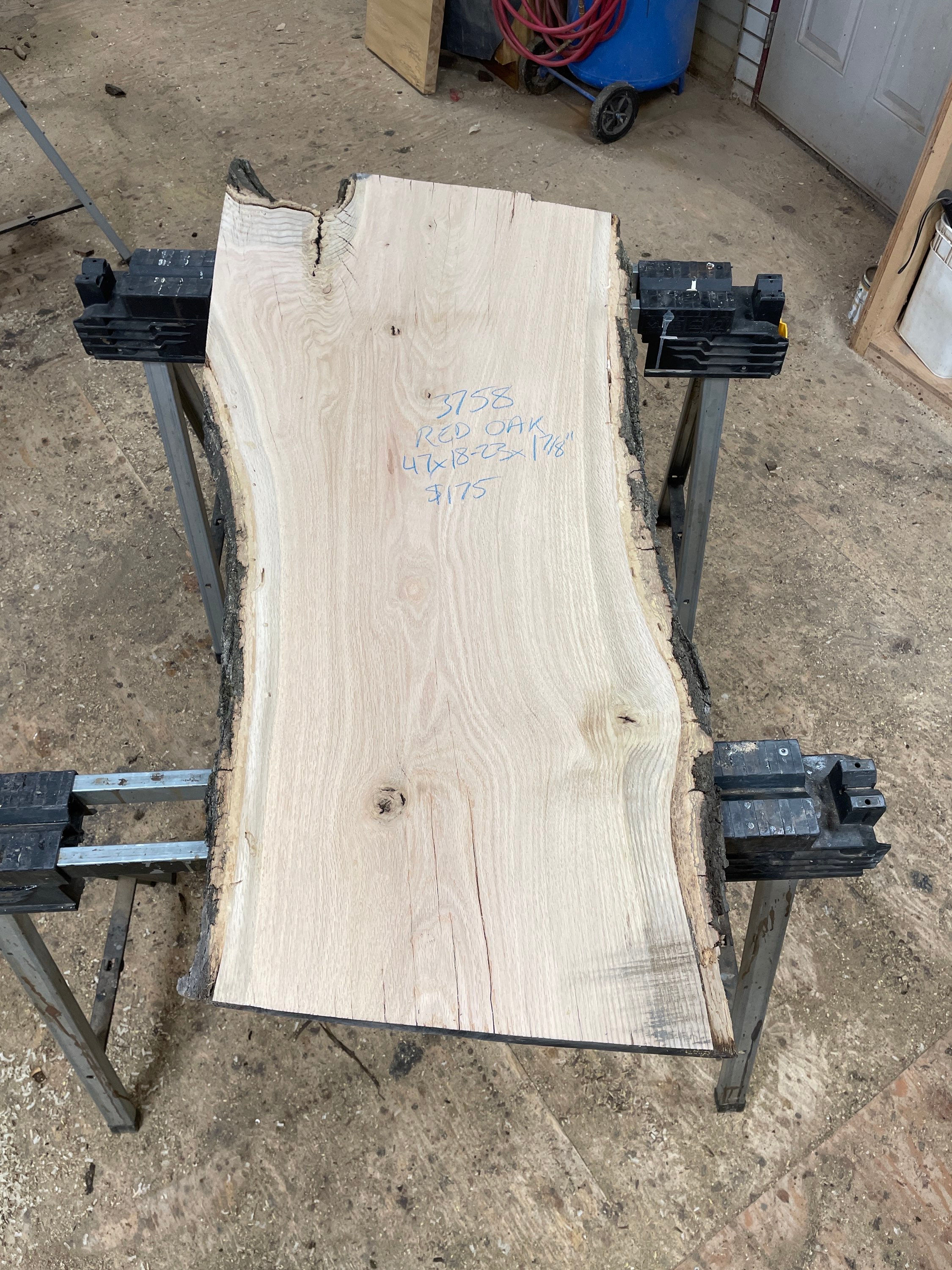 Red oak slab