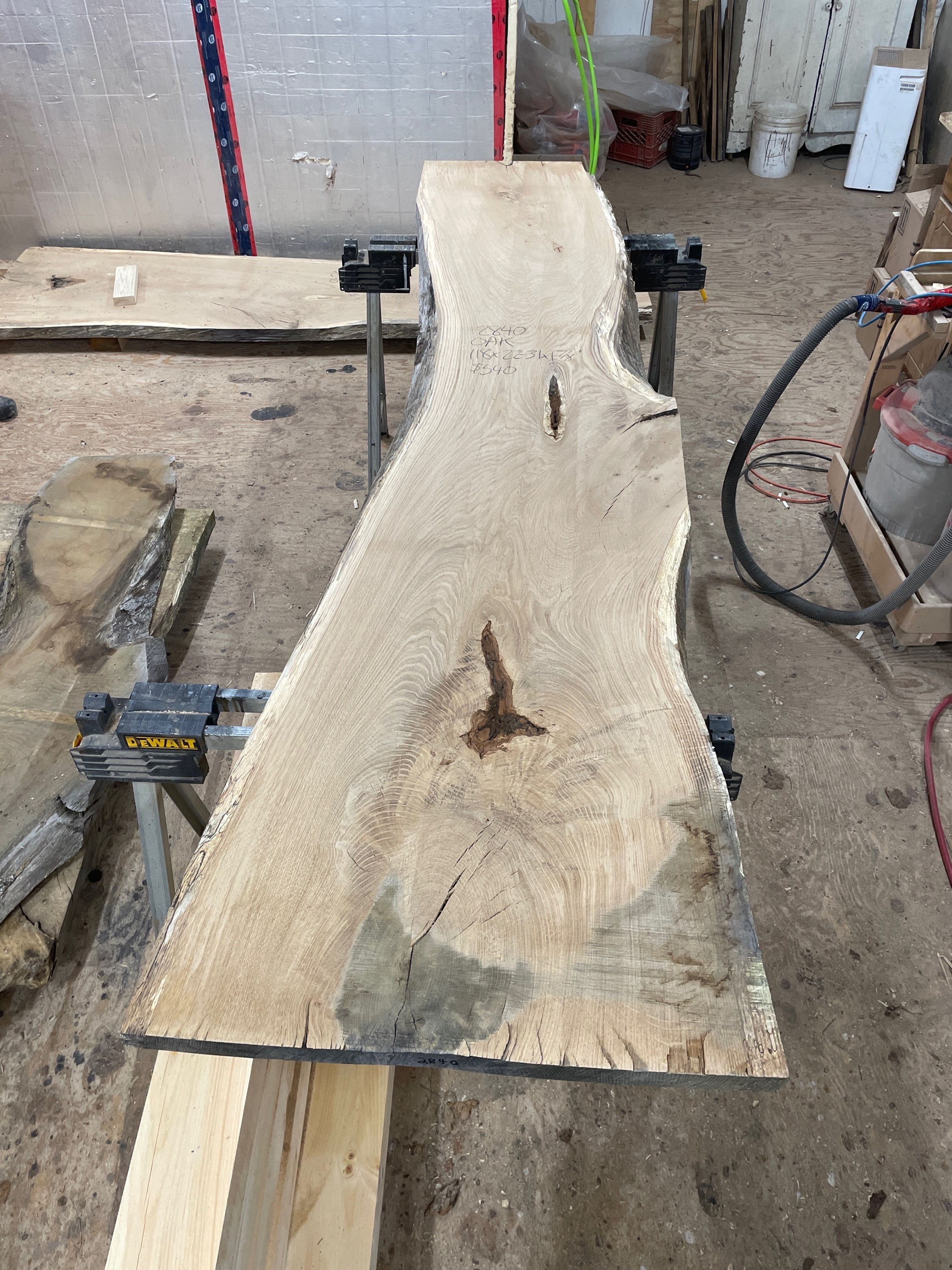 Oak slab