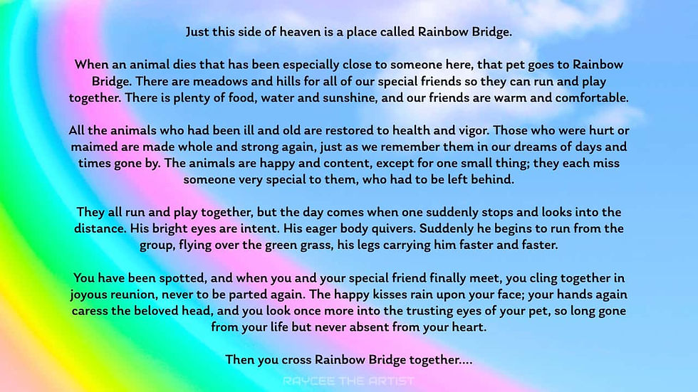 Rainbow Bridge Poem