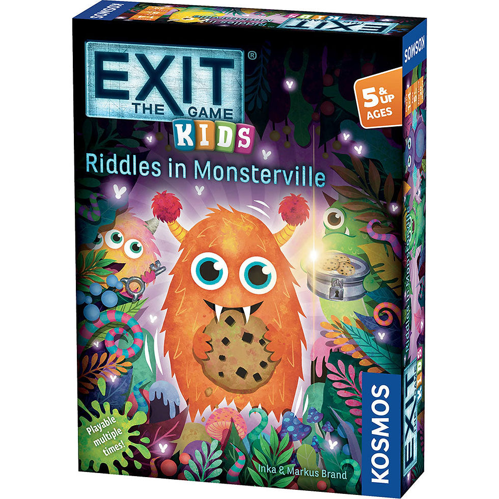 EXIT Kids Riddles in Monsterville Escape Room Board Game