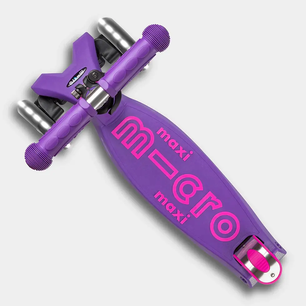 Thumbnail: Micro Scooter Maxi Micro Purple Deluxe w LED Wheels