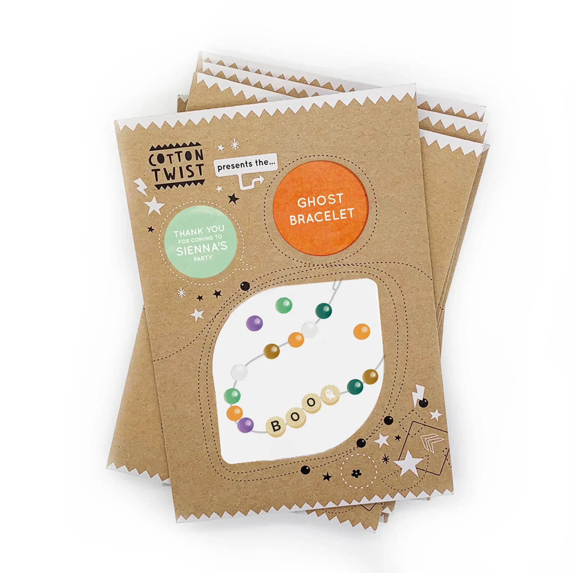 Make Your Own BOO Ghost Bracelet