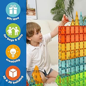 Thumbnail: Geomag Magnetic Tiles 60pcs