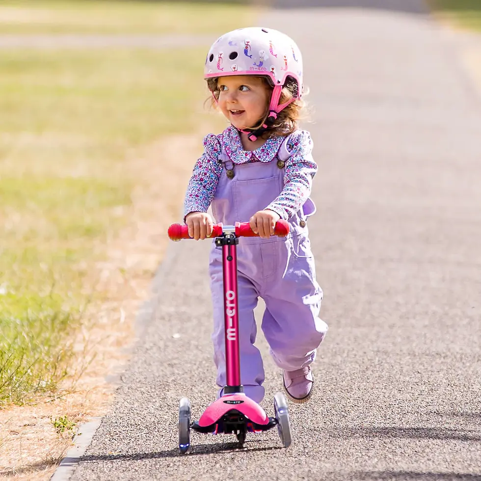 Thumbnail: Micro Scooter Mini Micro Pink Deluxe w LED Wheels