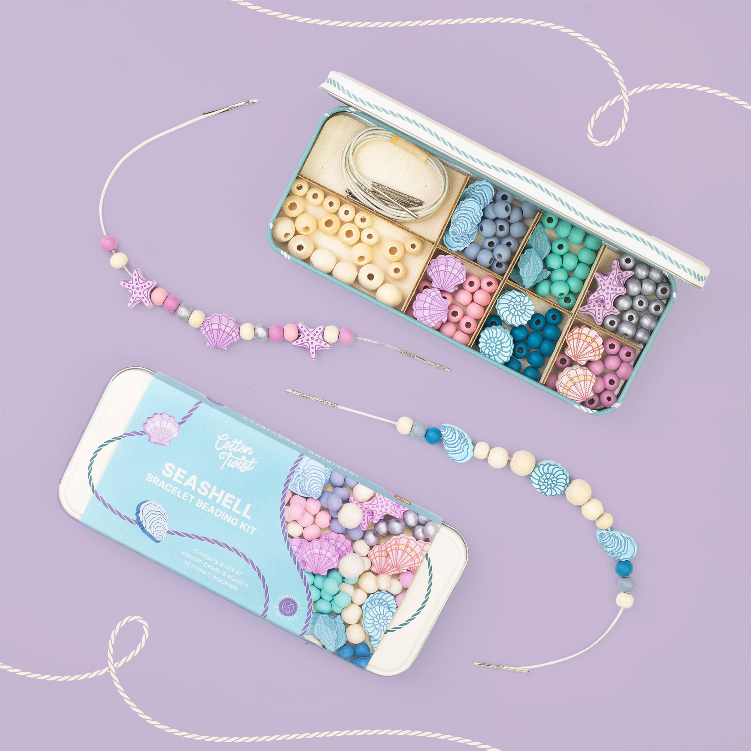 Seashells Beading Bracelet Kit