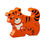 Thumbnail: Simple Wooden 4pc Tiger Jigsaw