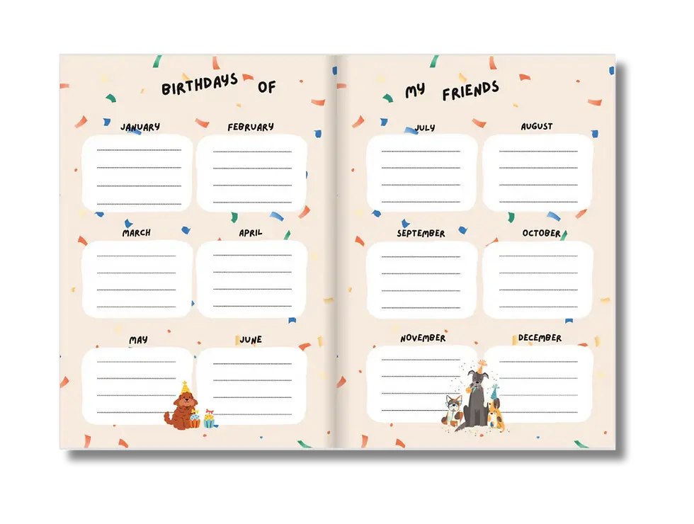 Thumbnail: My Book Of My Friendships - Cute Animals Theme