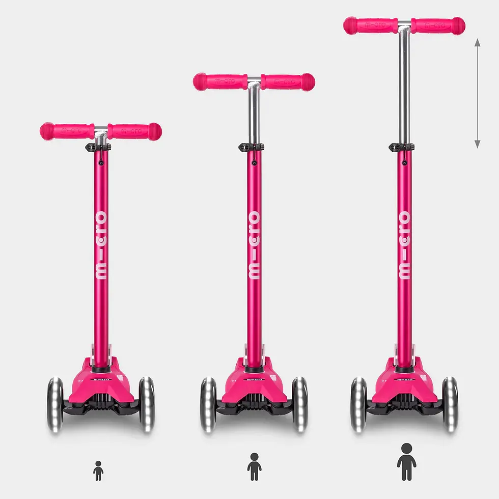 Thumbnail: Micro Scooter Maxi Micro Pink Deluxe w LED Wheels