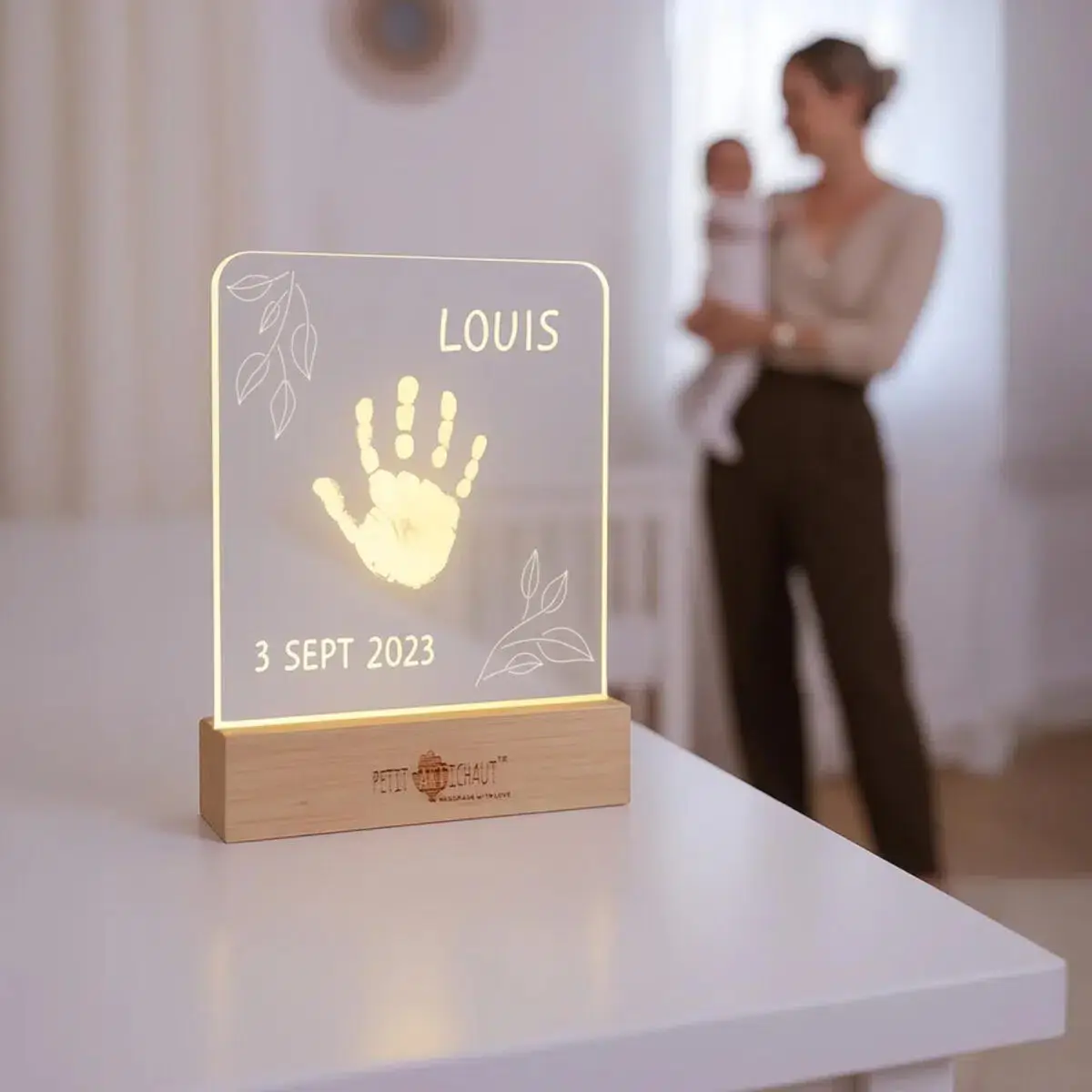 Baby Handprint Illuminated Keepsake