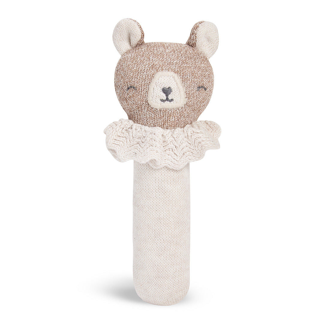 Bear Organic Cotton Baby Rattle