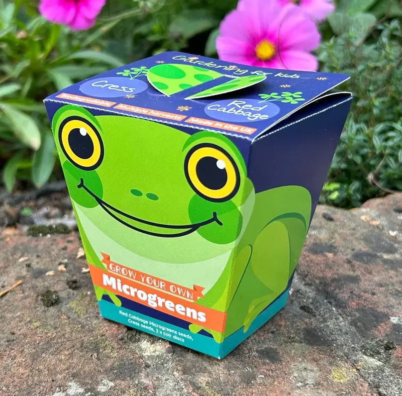 Children's Microgreens & Cress Head Growing Kit - Red Cabbage