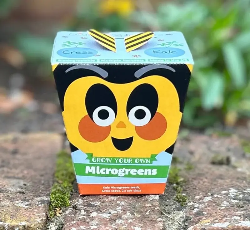 Thumbnail: Children's Microgreens & Cress Head Growing Kit - Kale