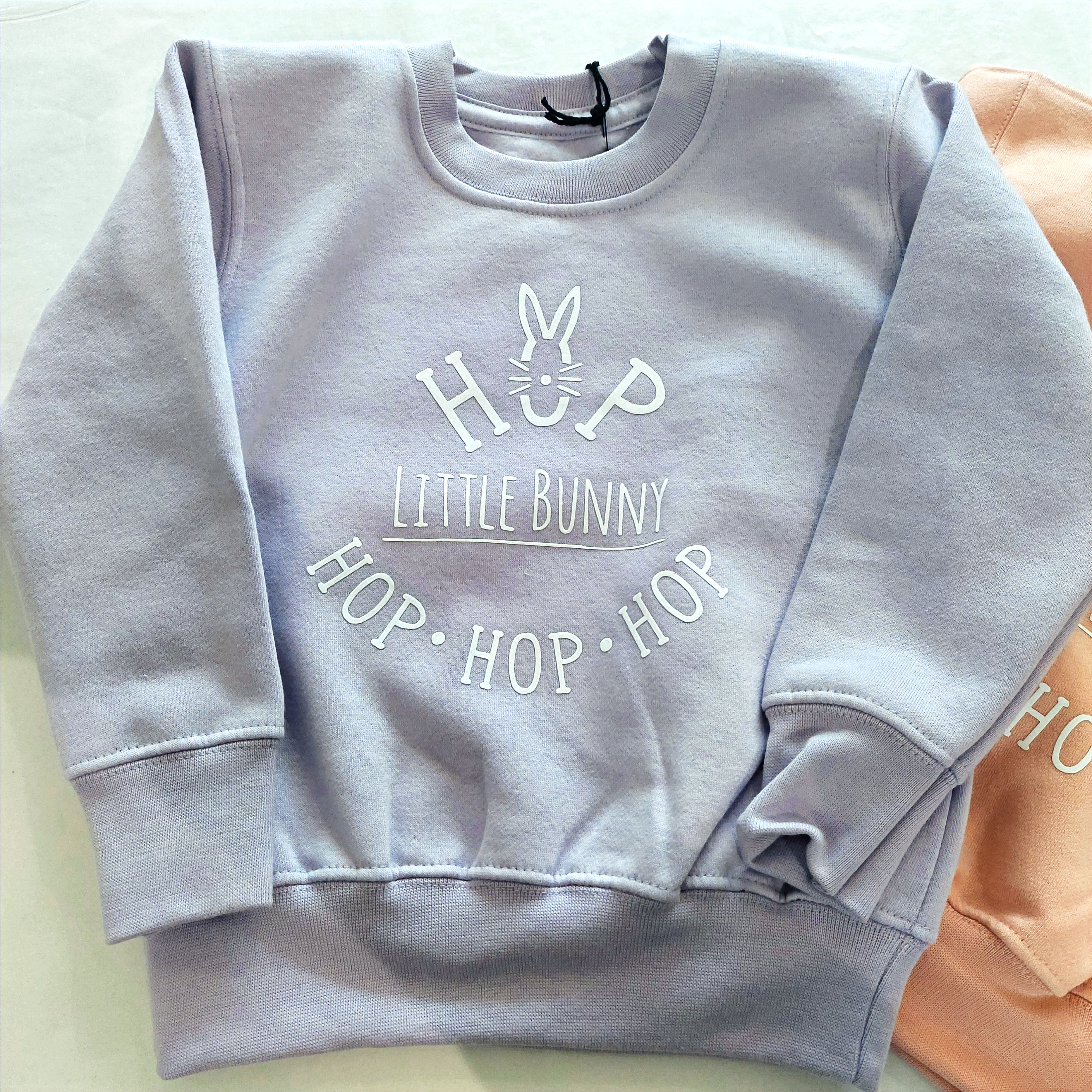 Hop Little Bunny Kids Sweater Dusty Lilac